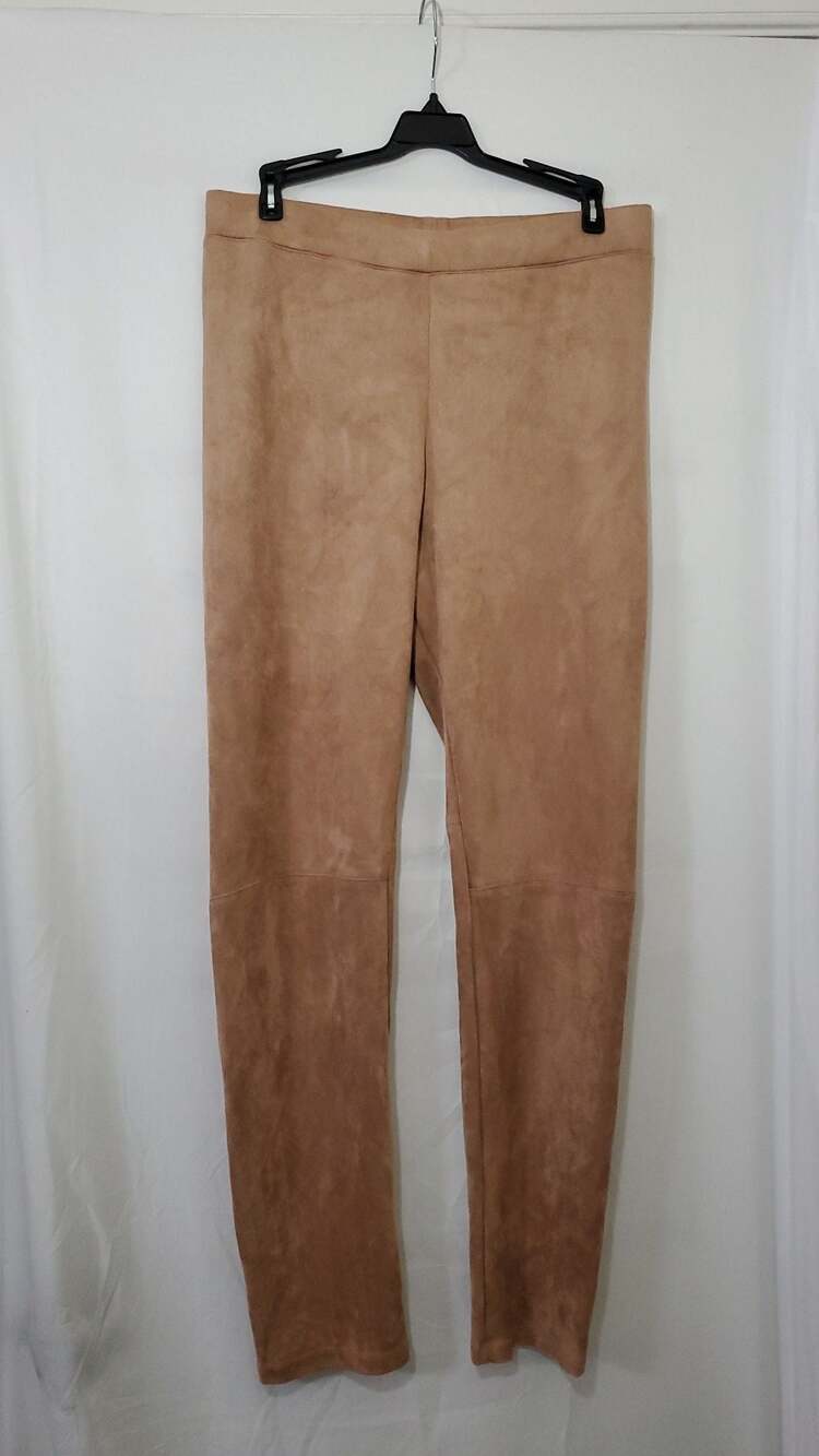 Vici Faux Suede Leggings Tan Size XL